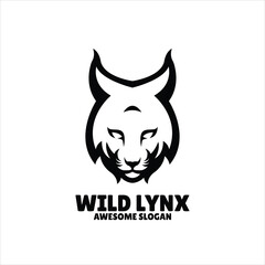 Canvas Print - lynx simple mascot logo design