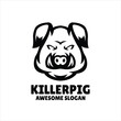 killer simple mascot logo design illustration