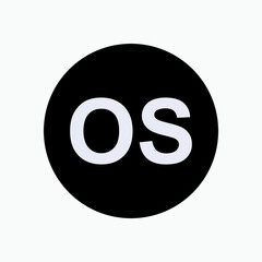 Operating System Icon. Software Element Symbol - Vector.