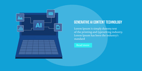 Wall Mural - ai software automation generating prompt base content, analysing data and organising business inform
