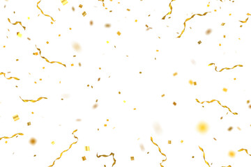 3d gold confetti that floats down to celebrate
