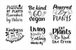 © T-shirt pro store99 - World Vegan day.  Vegan day T-shirt design bundle, calligraphy for posters, web sites, cards, t shirts, party décor, International november holiday.