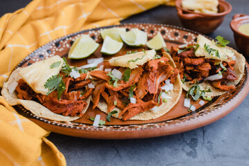 Wall Mural - Taco al pastor with pineaple from Mexico city