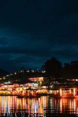 Ban Rak Thai is a small highland village nestled in the lush backcountry of Mae Hong Son province in Northern Thailand, Banrakthai. Red color.