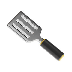 spatula 3d render icon illustration, transparent background, cooking and kitchen