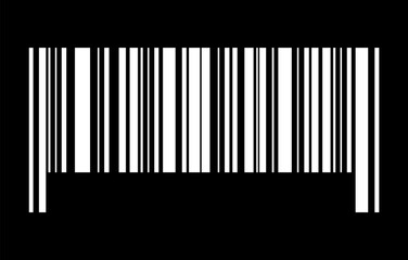 Barcode vector icon. Bar code for web flat design. Isolated illustration