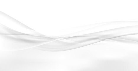 Wall Mural - grey background with elegant transparent fluid smooth abstract swoosh border line. speed futuristic 
