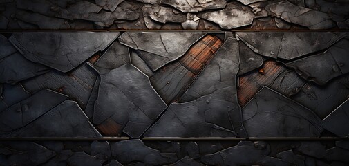 abstract background of metal texture surface, Generative Ai