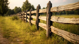 wooden fence corral for livestock generative ai