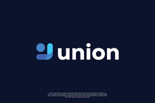Union Logo Design. Teamwork Connection Symbol. Community Logo Vector.