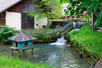 Poster - Summer landscape  of Savinja valley in Luce, Slovenia, Europe	
