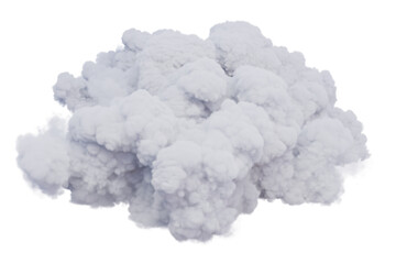 Wall Mural - Cumulus and fluffy cloud shape with isolated on transparent background - PNG file, 3D rendering illustration, Clip art, cut out and sky elements	