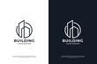 Building logo design. Real estate, architecture logo concept.