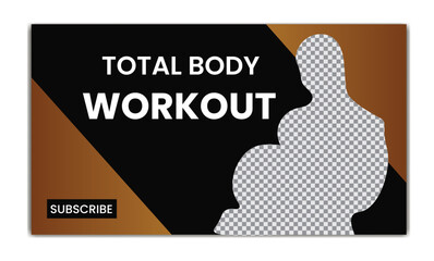 flat design fitness and gym template