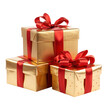 Christmas Gift boxes isolated.