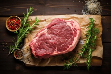 Wall Mural - raw steak