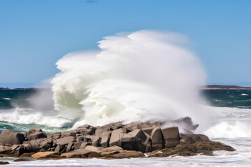 Sticker - The ocean storm - Generative AI