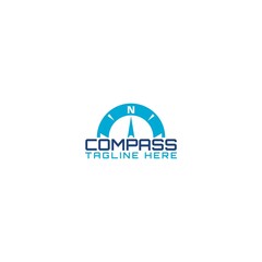 Poster - Compass Concept Logo Design Template isolated on white background