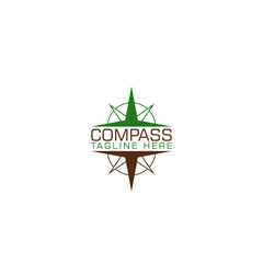 Sticker - Compass Concept Logo Design Template isolated on white background