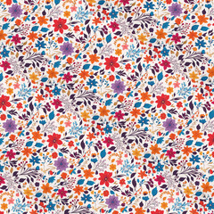  seamless pattern with colorful flowers