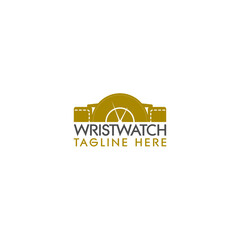 Wall Mural - Watches frame logo design template. Watches icon isolated on white background