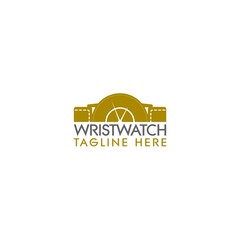 Wall Mural - Watches frame logo design template. Watches icon isolated on white background