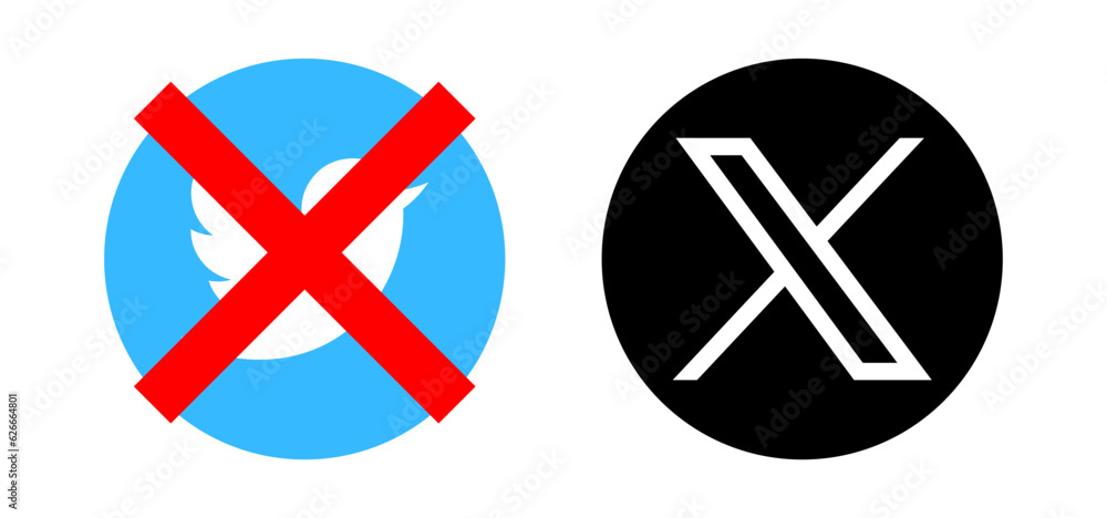 Twitter new logo . Twitter icons.Twitter X logo .Vector Stock Vector ...