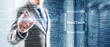 © Funtap - Medicine technology integration automation computing health care concept. Clicking on the virtual screen CPU Icon