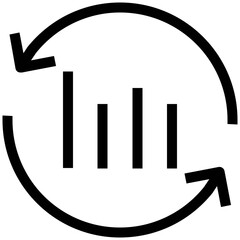 Wall Mural - digital marketing vector line icons