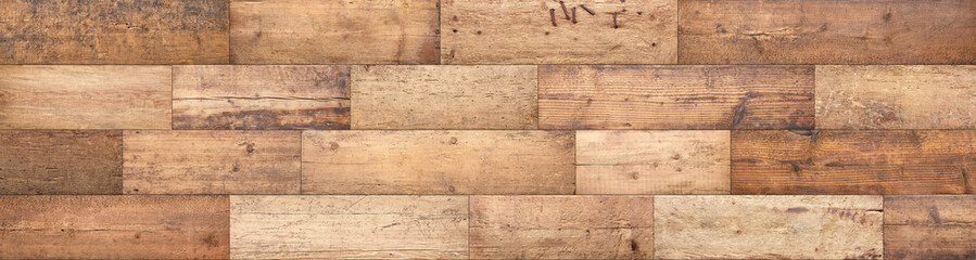 Sticker - old wooden table, rustic boards. natural wood texture