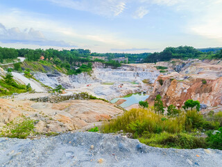 Wall Mural - Gypsum mines in Thailand mining industry concept