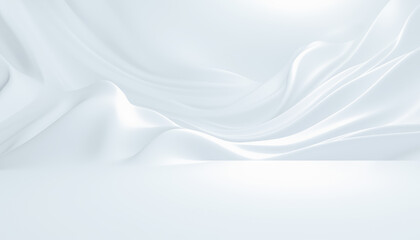 Wall Mural - White Silk Background