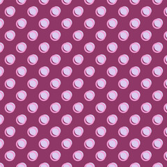 Wall Mural - Pink and grey ring and polka dot circle pattern background. Vector illustration.