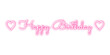 © MochRibut - Pink neon birthday text effect