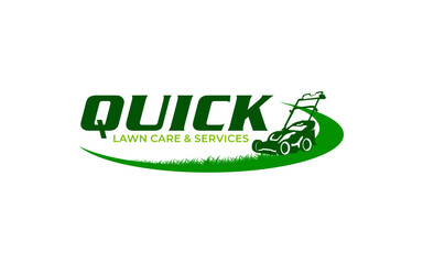 Illustration graphic vector of lawn care, landscape services, grass concept logo design template