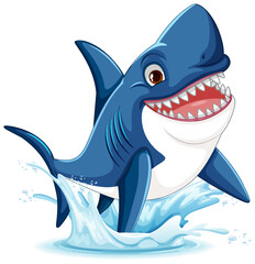 Wall Mural - Great White Shark Smiling