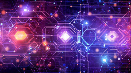 Abstract circuit board futuristic technology processing business background