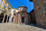 Fototapeta  - BIELLA, ITALY, JUNE 1, 2023 - Baptistery of Biella in Piedmont, Italy