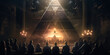 New world order secret society occult meeting created with Generative AI