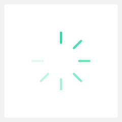 Wall Mural - circular preloader ui element template. editable isolated vector dashboard component. flat user inte