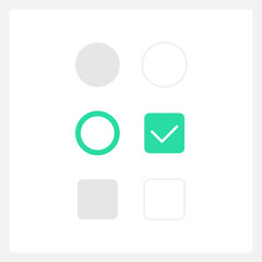 Wall Mural - geometrical frame ui element template. editable isolated vector dashboard component. flat user inter