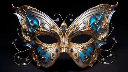 Wall Mural - Venice carnival butterfly mask