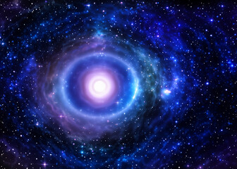 Wall Mural - nebula space picture, galaxy illustration, astronomy concept created with generative ai technology