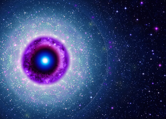 Wall Mural - nebula space picture, galaxy illustration, astronomy concept created with generative ai technology
