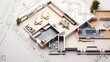 © Gautier Normand - Des espaces d'une maison pour un projet immobilier. Plan 3D d'architecte.