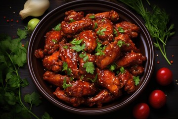 Poster - Hot and Spicy Buffalo Chicken Wings
