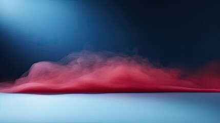 Wall Mural - red smoke abstract modern background presentation for product placement