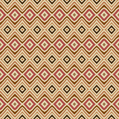 Aufkleber - Seamless vector image. Beige herringbone geometric pattern . Tribal native style. Vector image