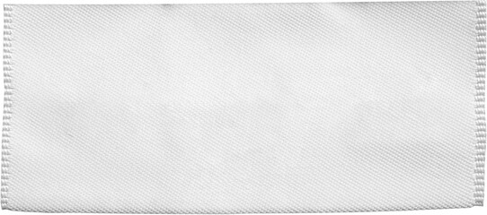 Wall Mural - White blank clothing tag label isolated on white background