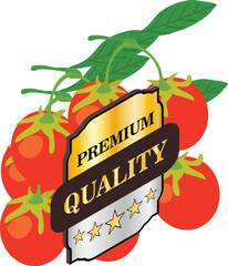 Sticker - Organic berry icon isometric vector. Fresh goji berry and premium quality sign. Quality concept, food, organic goji berry